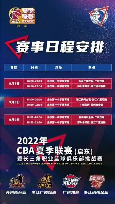 CBA赛程直播回放在线观看，不再错过任何一场比赛